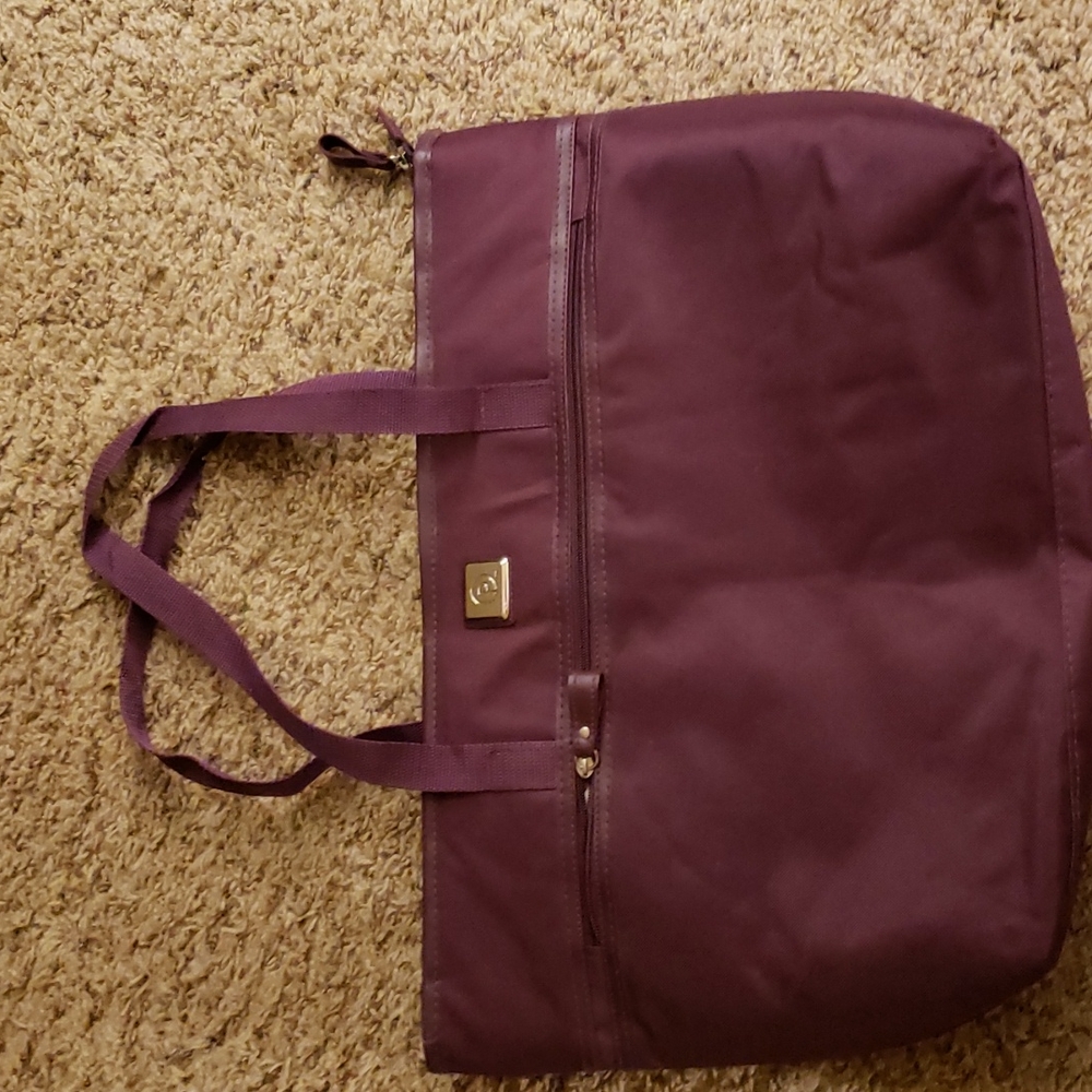 Women’s Laptop Tote Bag in Deep Plum